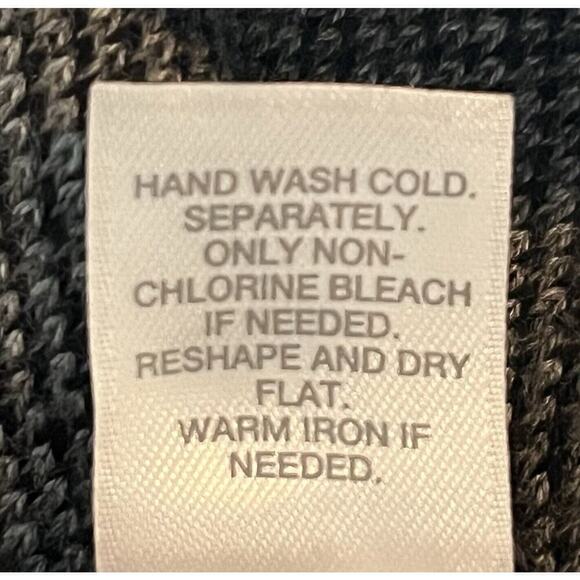 J. Jill Pullover Windowpane Plaid Knit Sweater 3/4 Sleeve Gray PM Grannycore - Picture 8 of 8